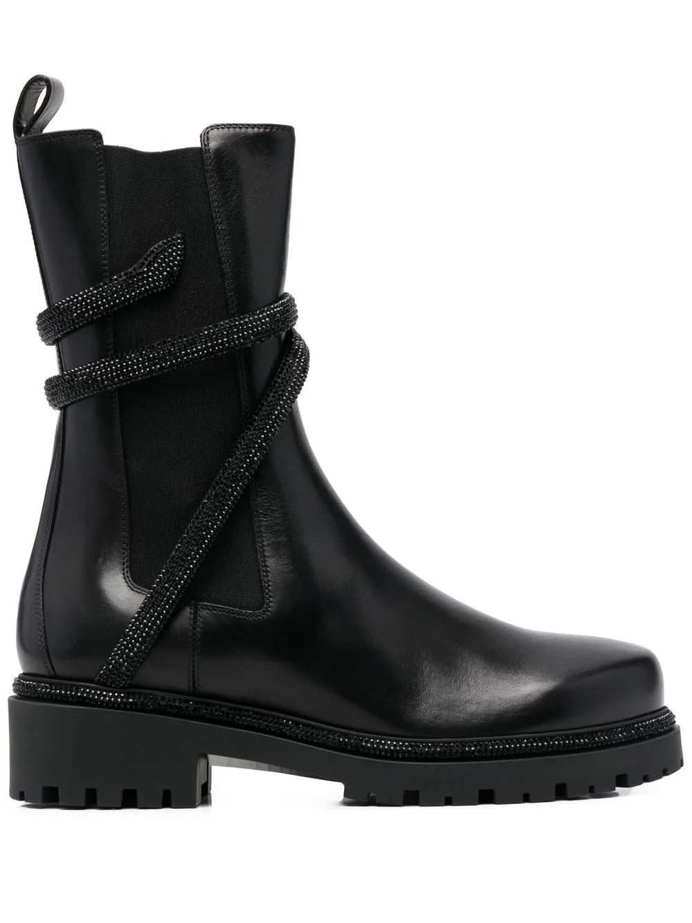 René Caovilla wrap-around leather boots