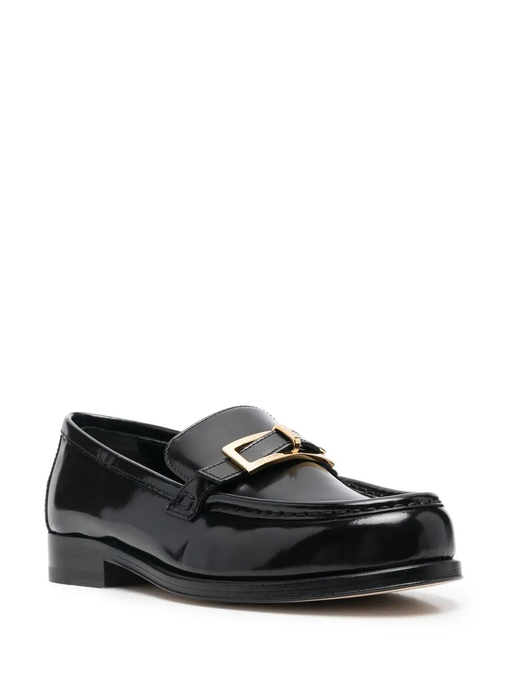 Sergio Rossi buckled leather moccasin loafers