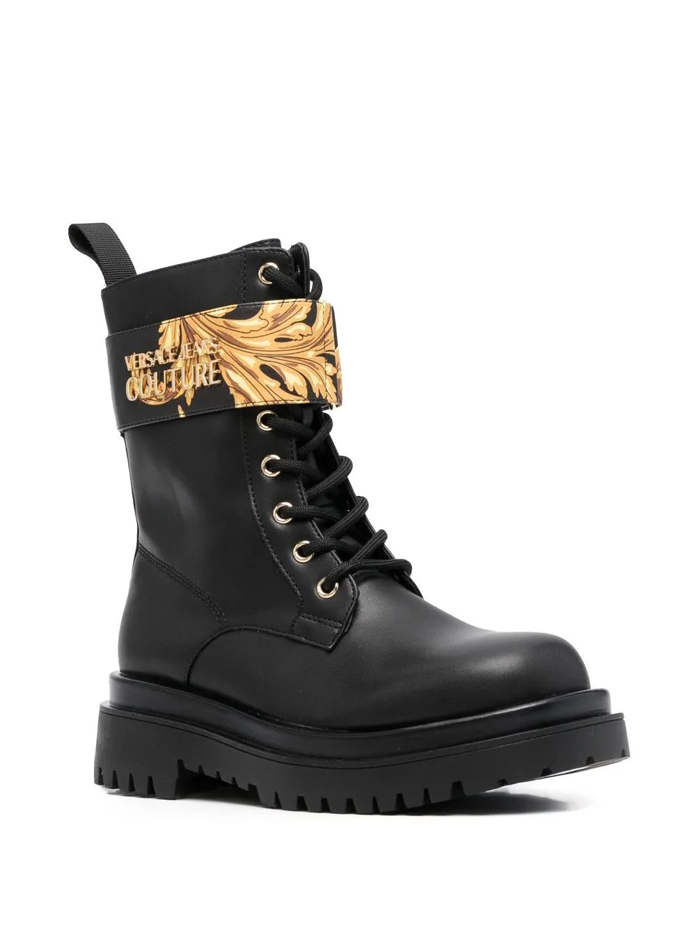 Versace Jeans Couture Baroque-print ankle boots