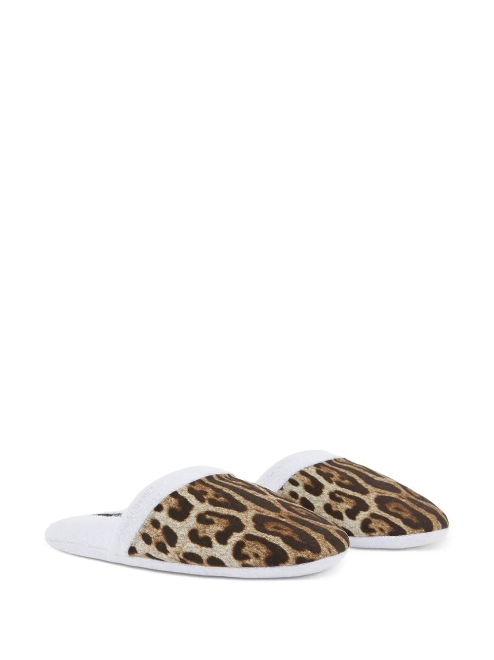 Dolce & Gabbana leopard-print terry slippers