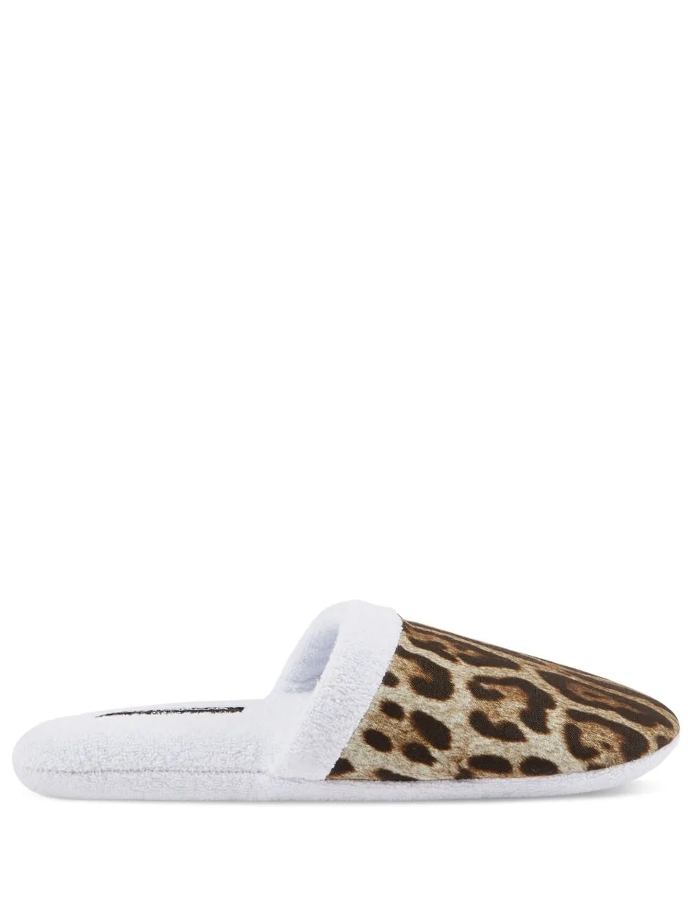 Dolce & Gabbana leopard-print terry slippers