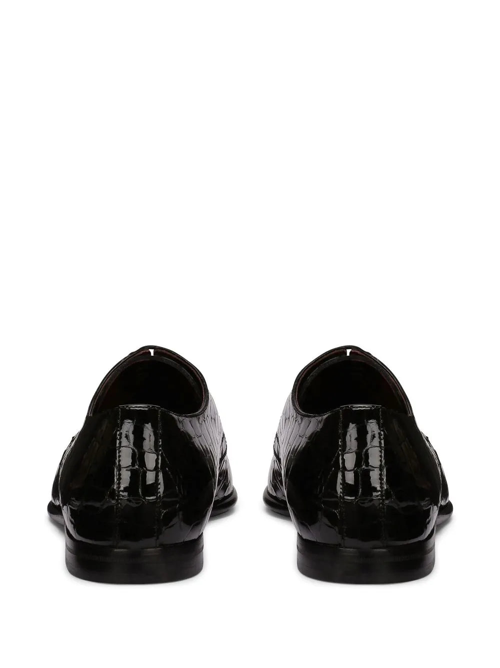 Dolce & Gabbana crocodile-embossed Derby shoes