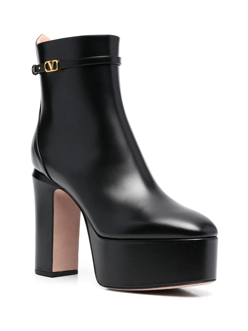 Valentino Garavani logo-buckle 125mm boots