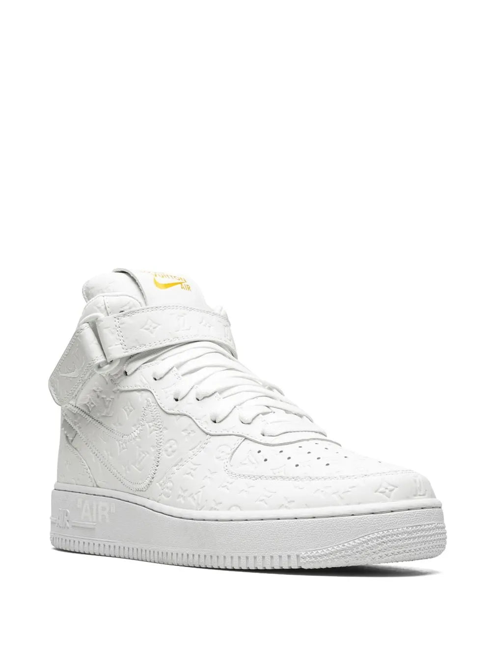 Nike x Louis Vuitton x Virgil Abloh Air Force 1 Mid "White/White" sneakers