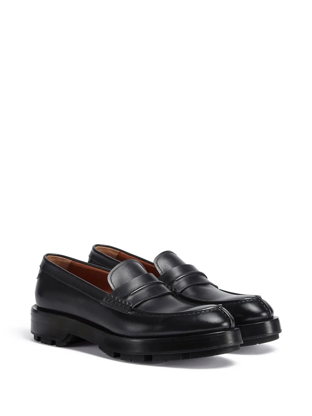 Zegna Udine leather lug-sole loafers