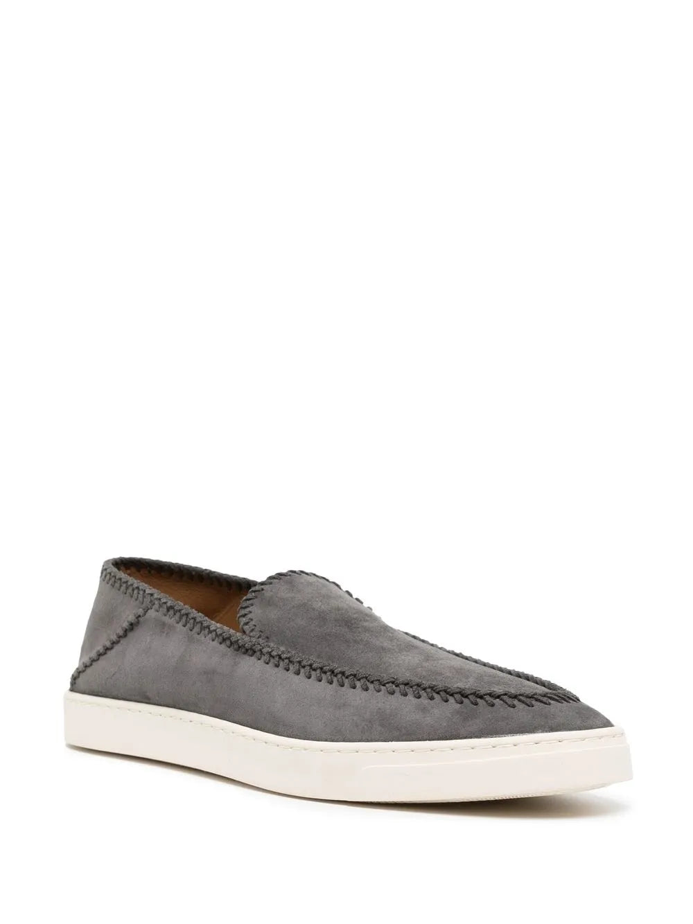 Giorgio Armani whipstitch-trim detail sneakers