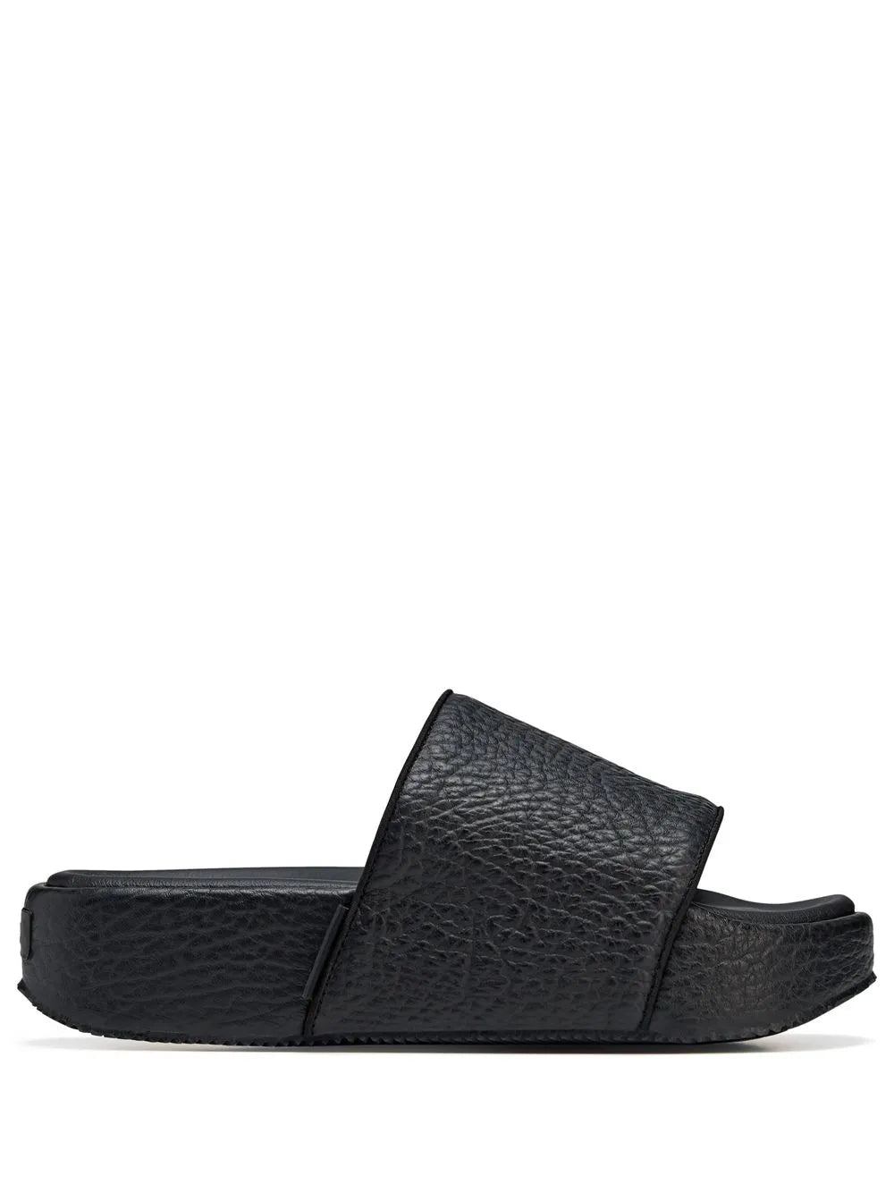 Y-3 pebbled open-toe slides