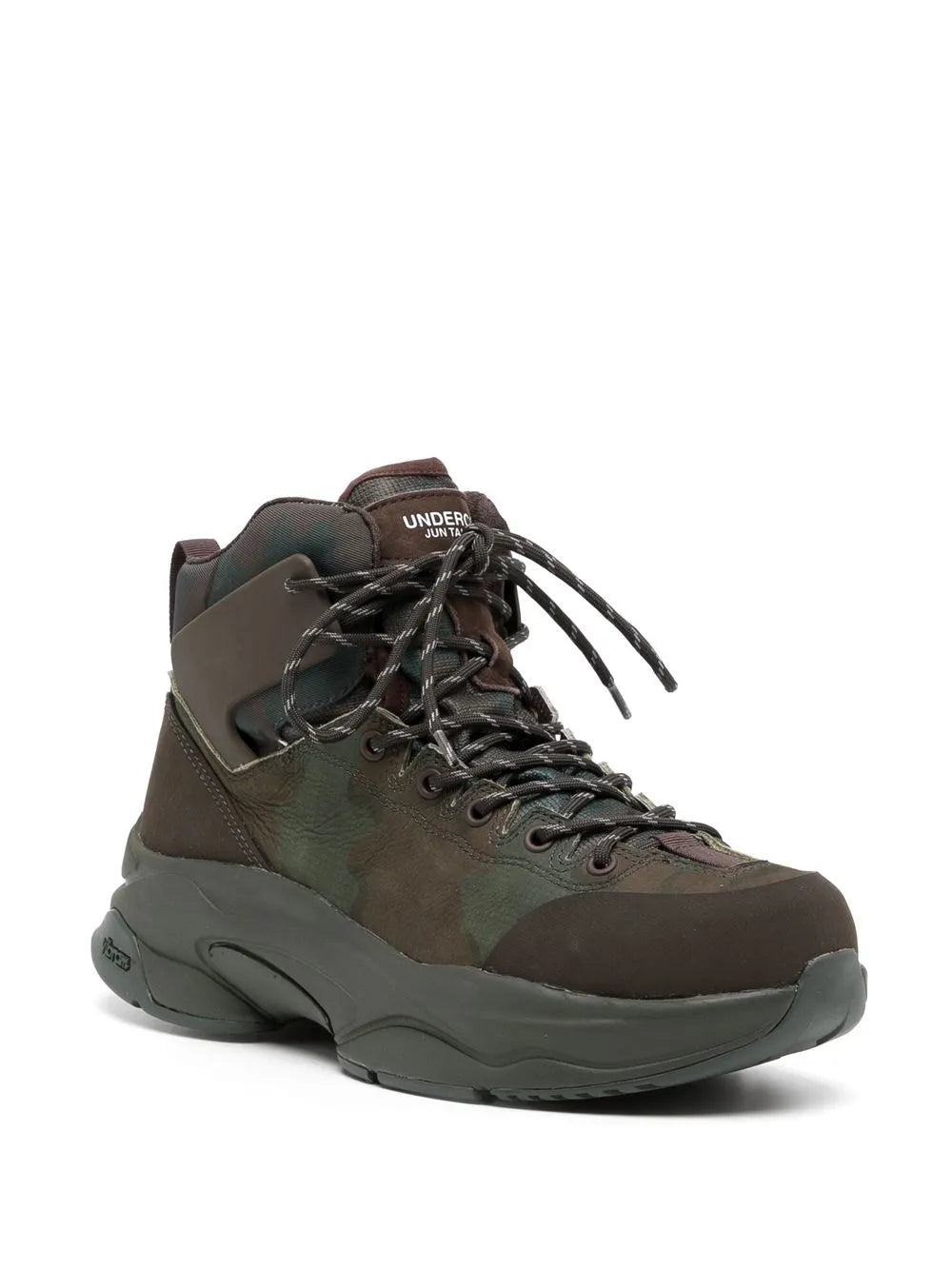 Undercover camouflage-print lace-up boots