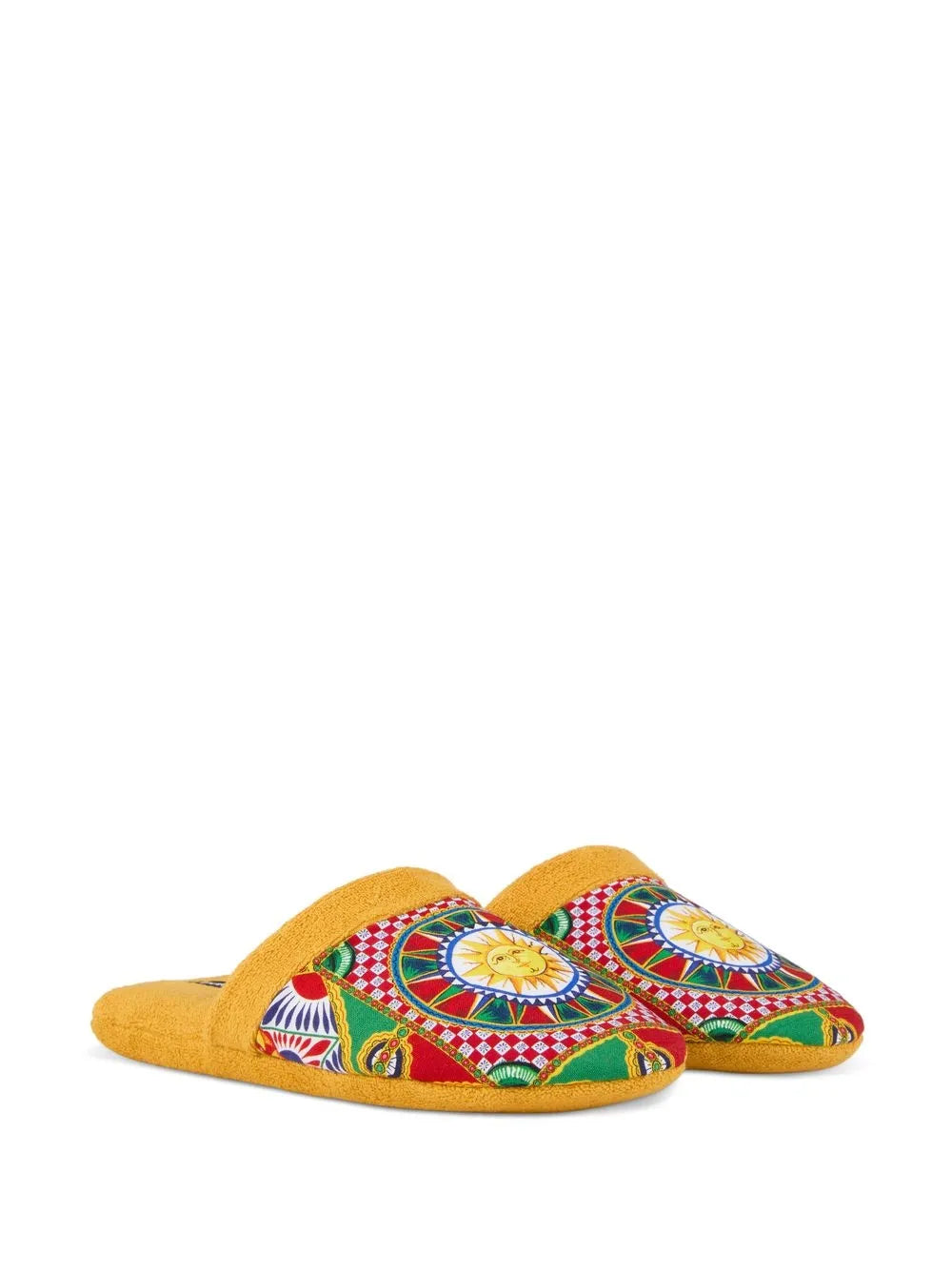 Dolce & Gabbana abstract-print terry Slippers