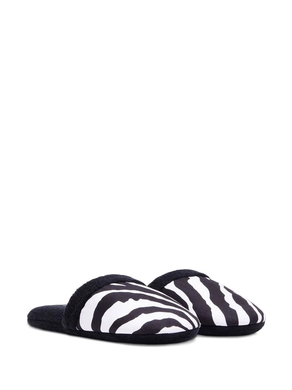 Dolce & Gabbana zebra-print terry-cloth slippers