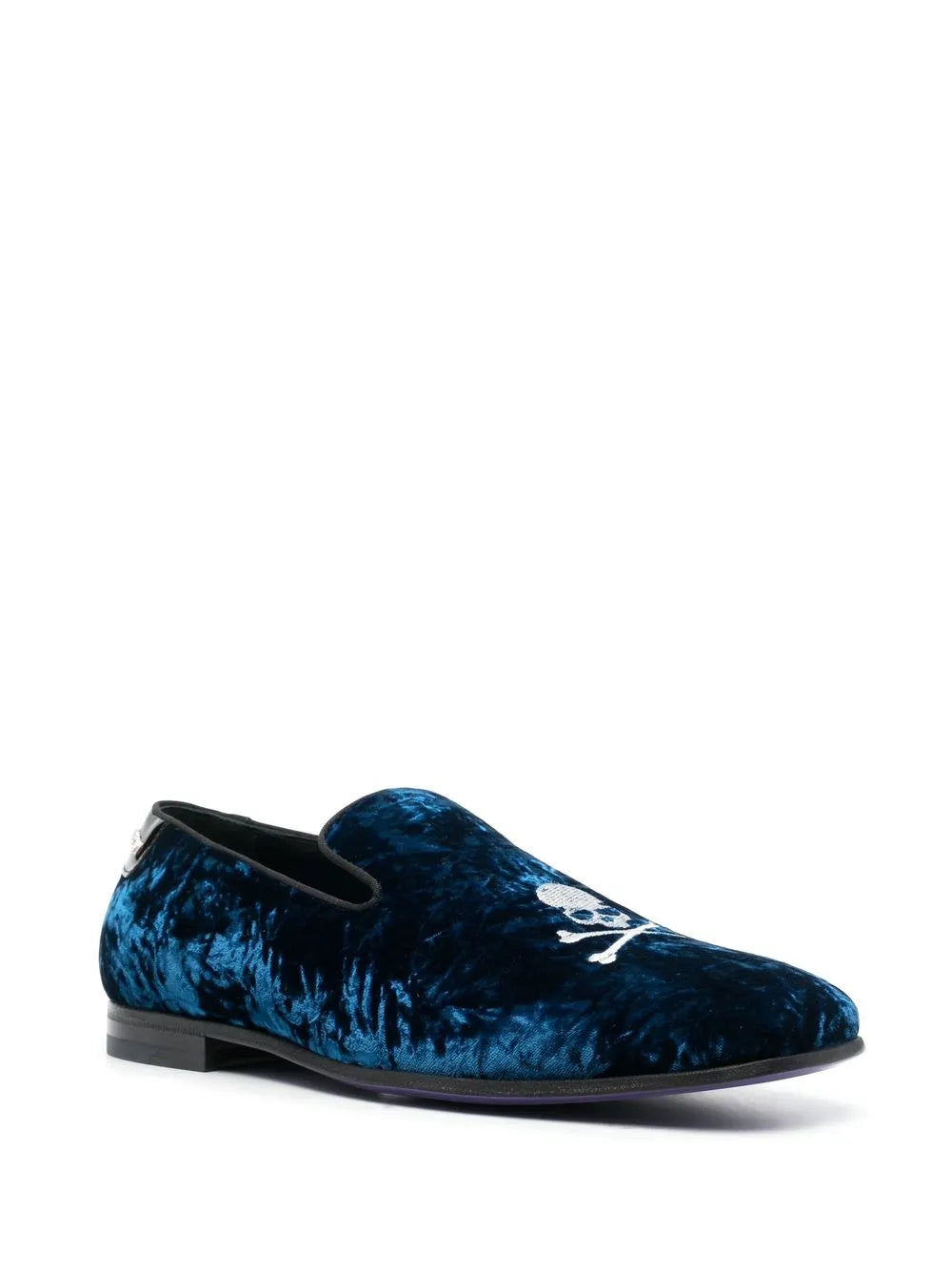 Philipp Plein skull-appliqué slippers