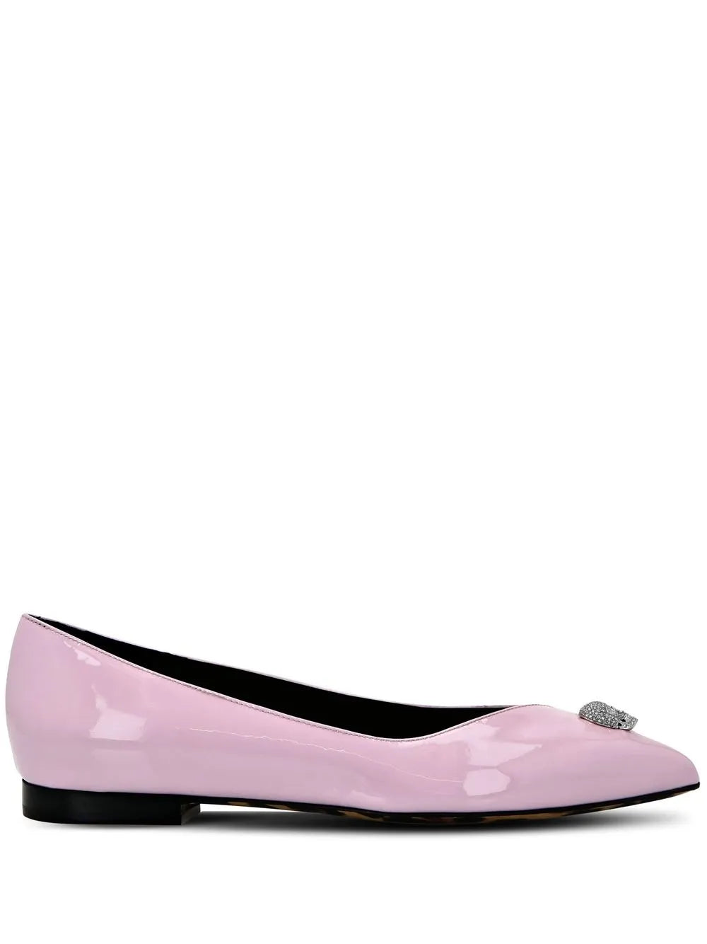 Philipp Plein Skull-charm ballerina shoes