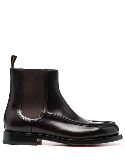 Santoni leather Chelsea boots