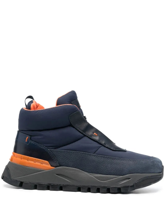 Santoni lace-up hiking boots