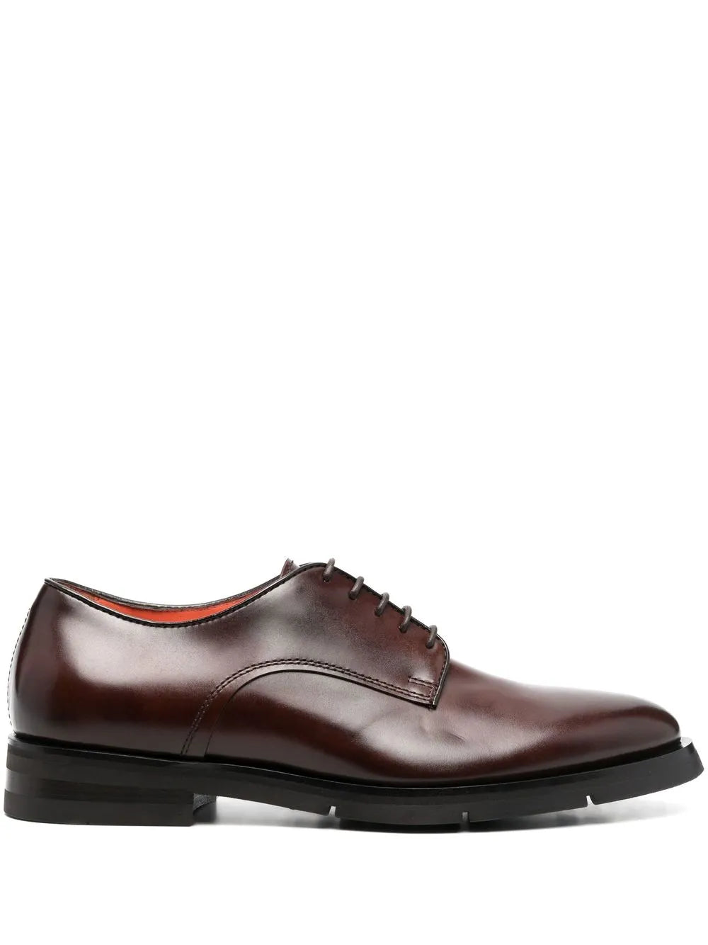 Santoni lace-up leather derby shoes