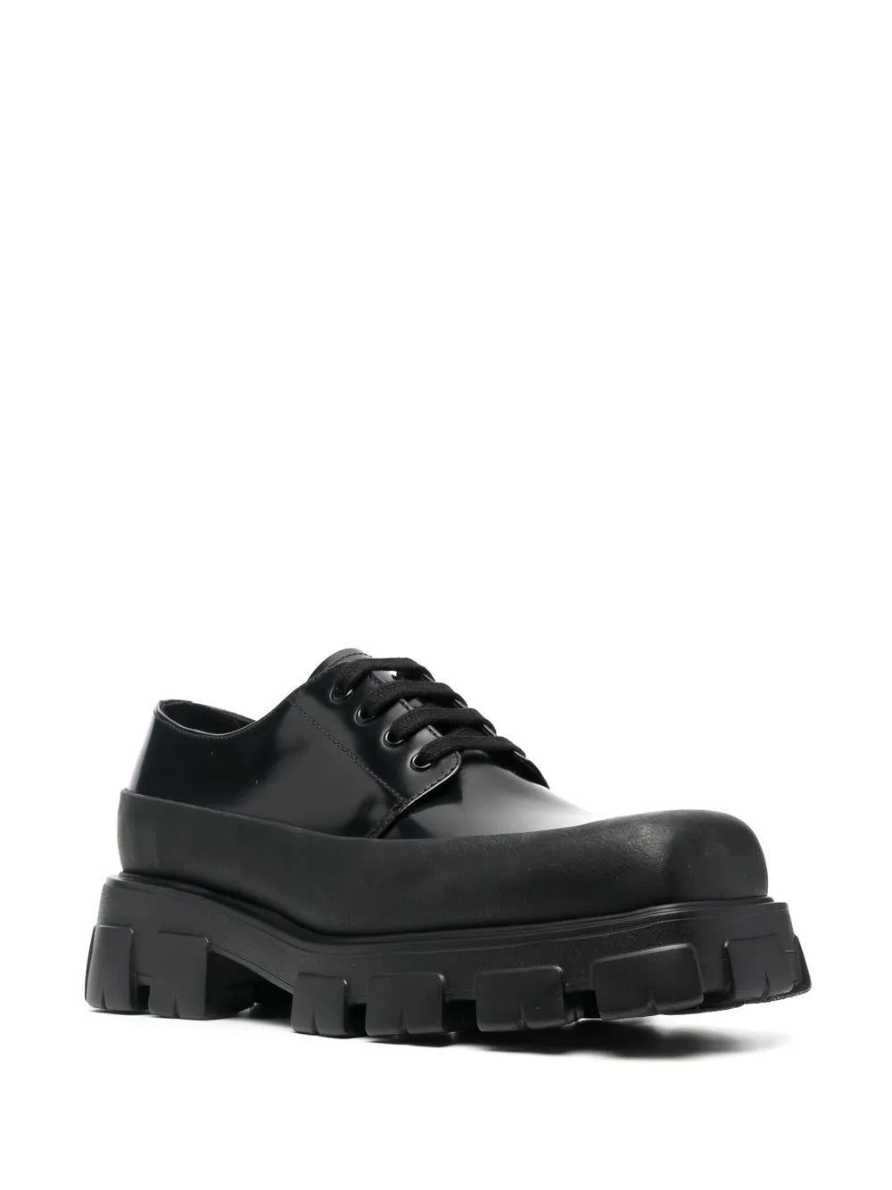 Prada brushed leather Derby shoes