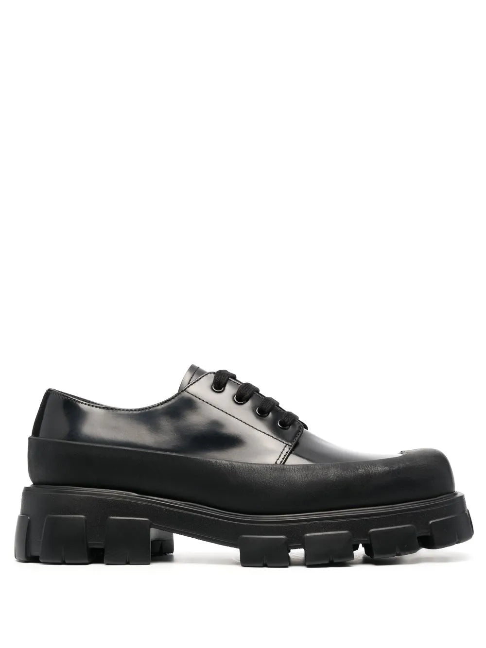 Prada brushed leather Derby shoes