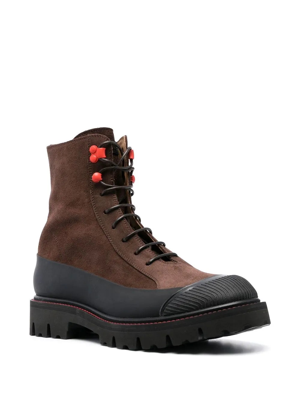 Kiton lace-up suede ankle boots