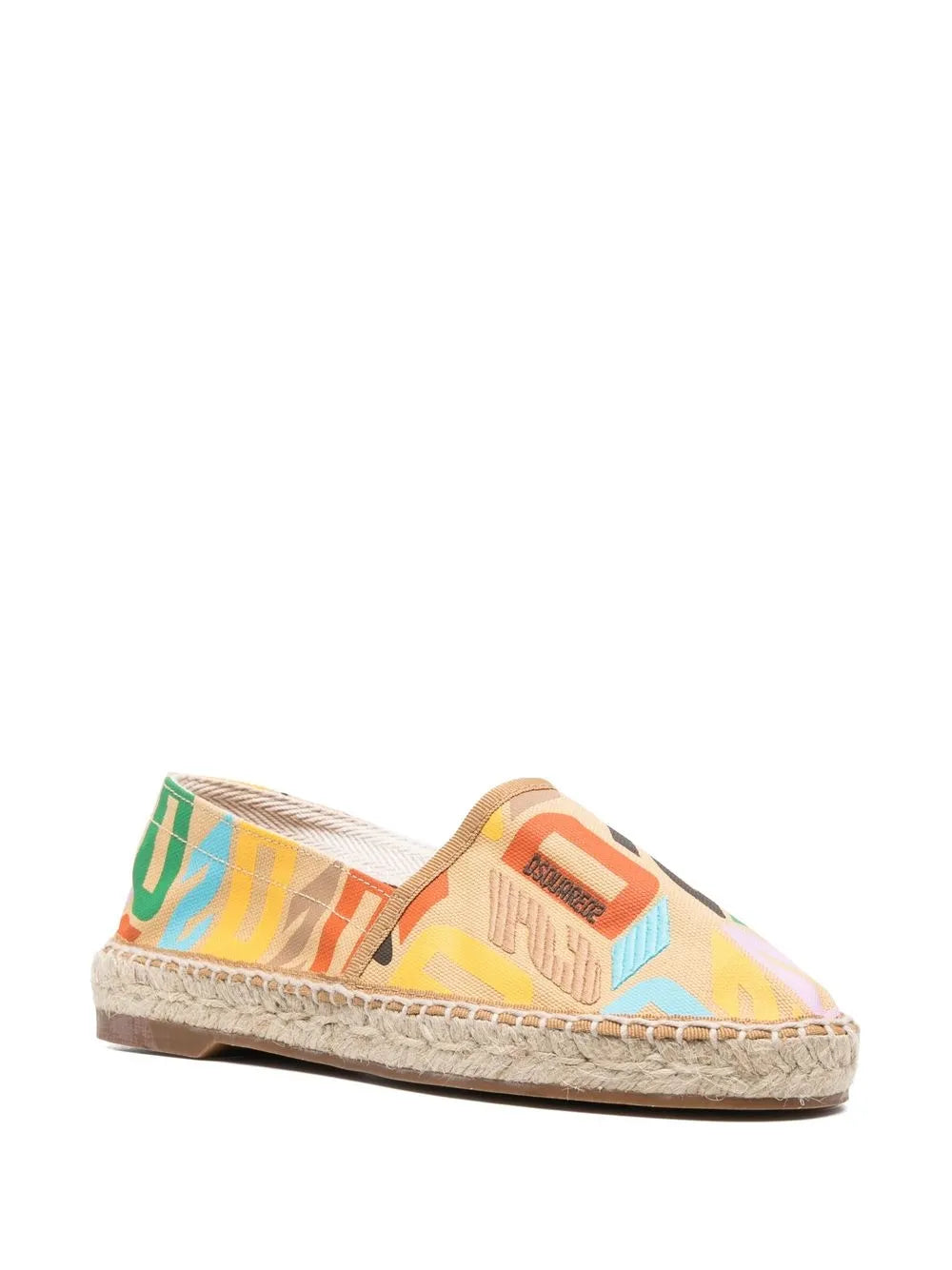 DSQUARED2 all-over logo-print espadrilles
