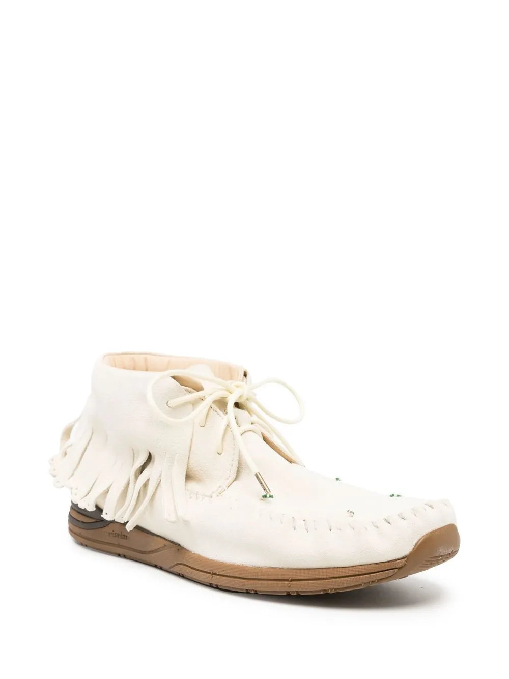 visvim fringed leather loafers