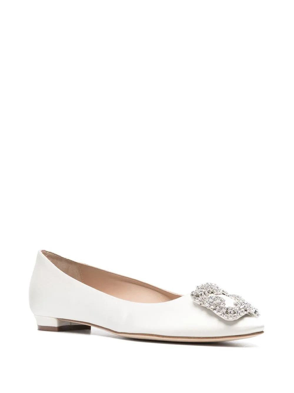 Manolo Blahnik Hangisi crystal embellished ballerinas