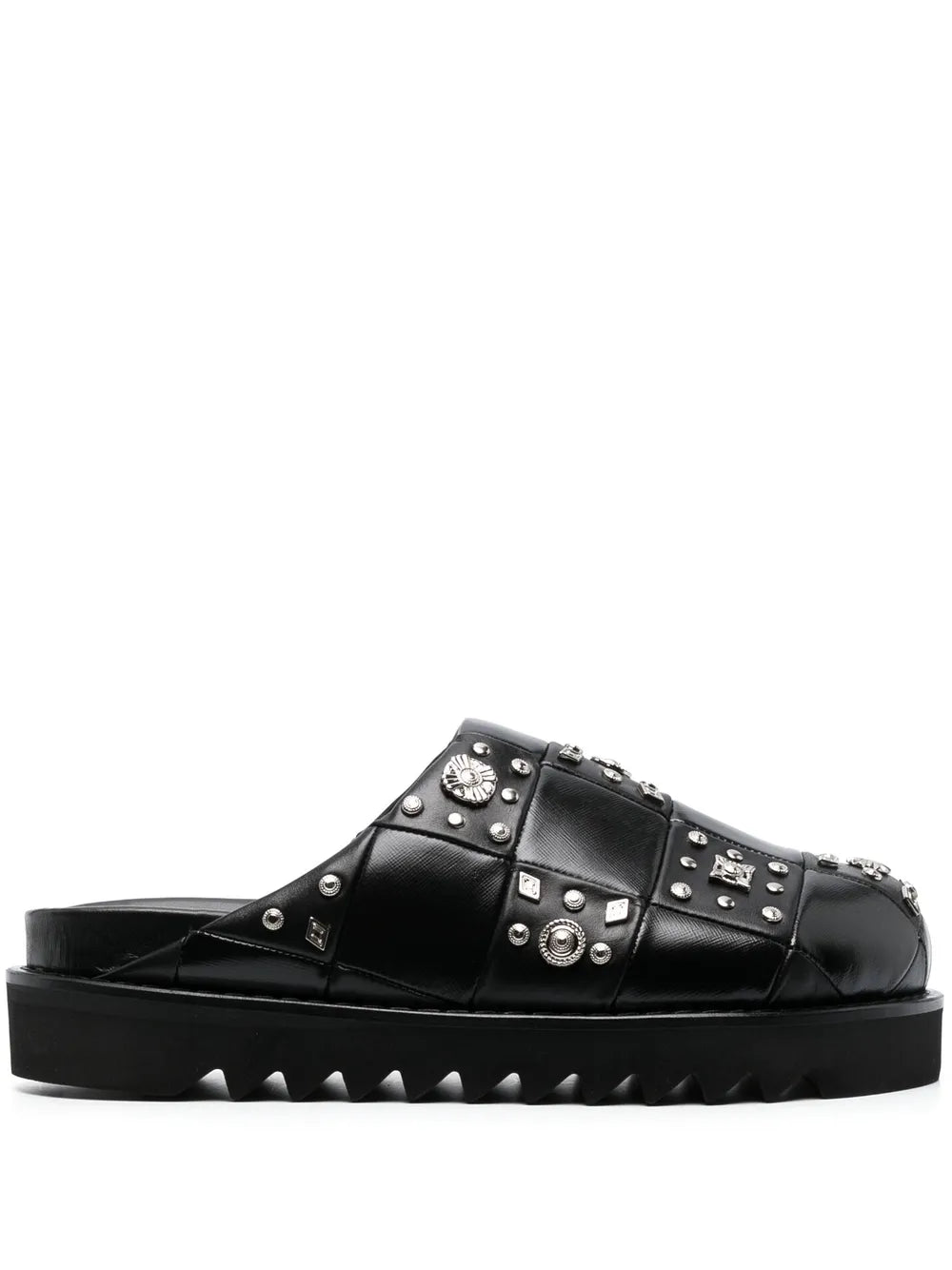 Toga Virilis stud-detailing leather mules
