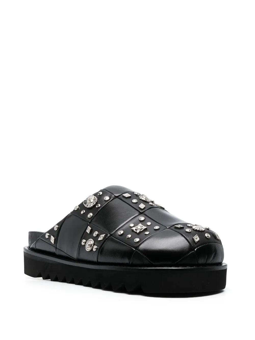 Toga Virilis stud-detailing leather mules