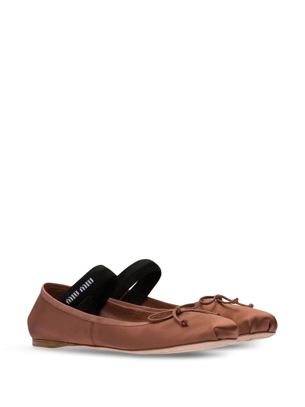 Miu Miu satin slip-on ballerina shoes