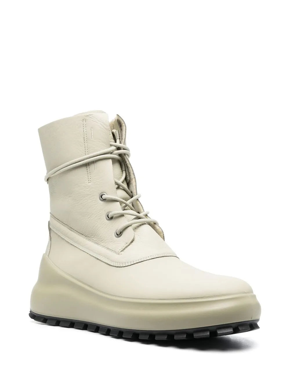 Stone Island Shadow Project logo-patch leather boots