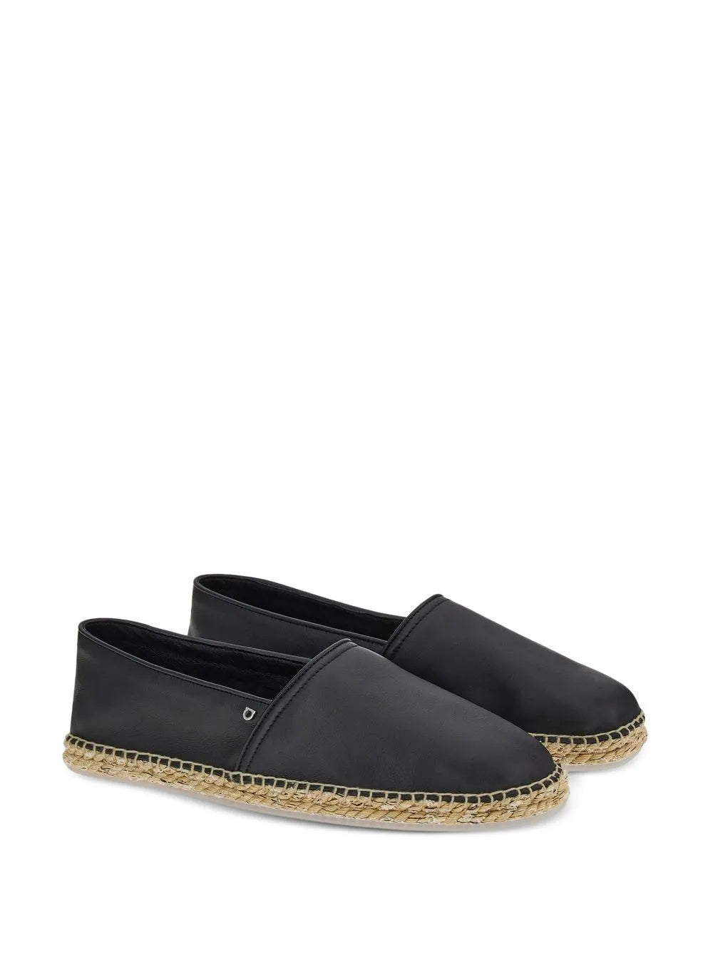Ferragamo Gancini-buckle leather espadrilles