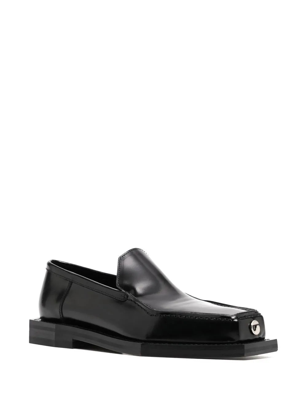 Coperni square-toe polished-finish loafer