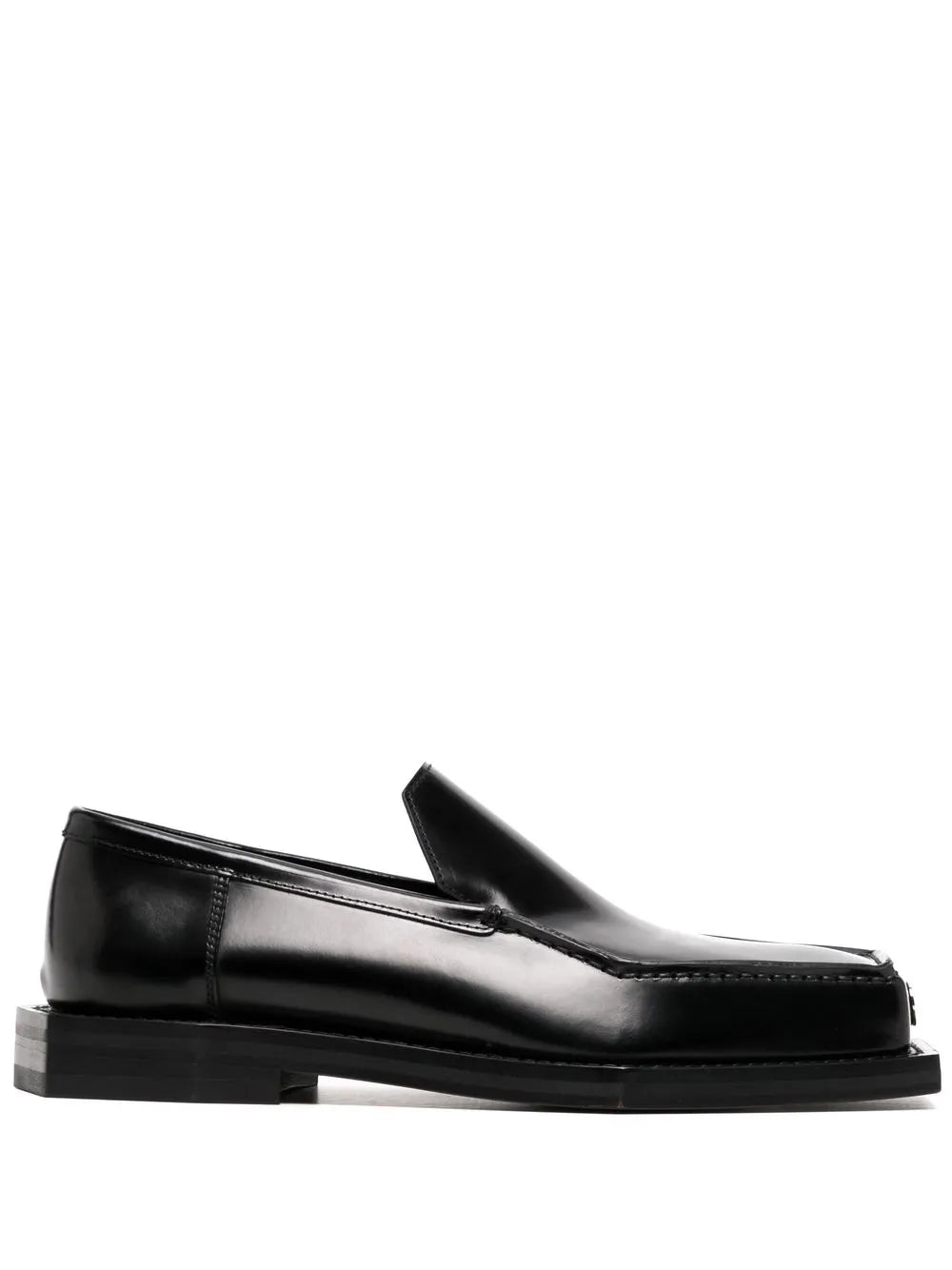Coperni square-toe polished-finish loafer