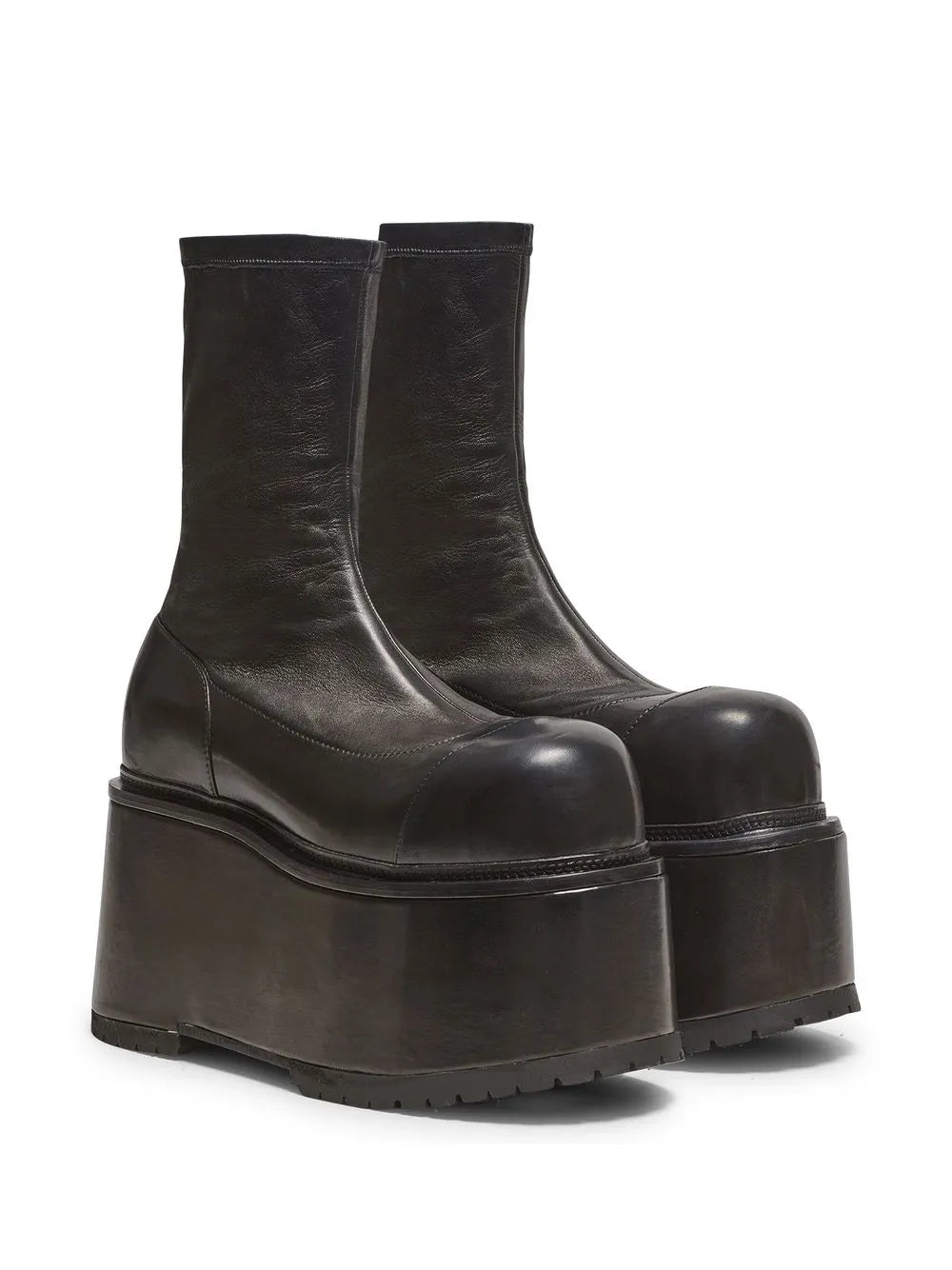 Balmain platform leather boots