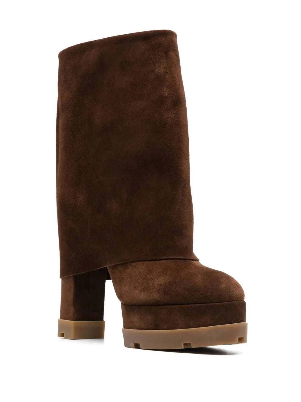 Casadei 150mm platform suede boots