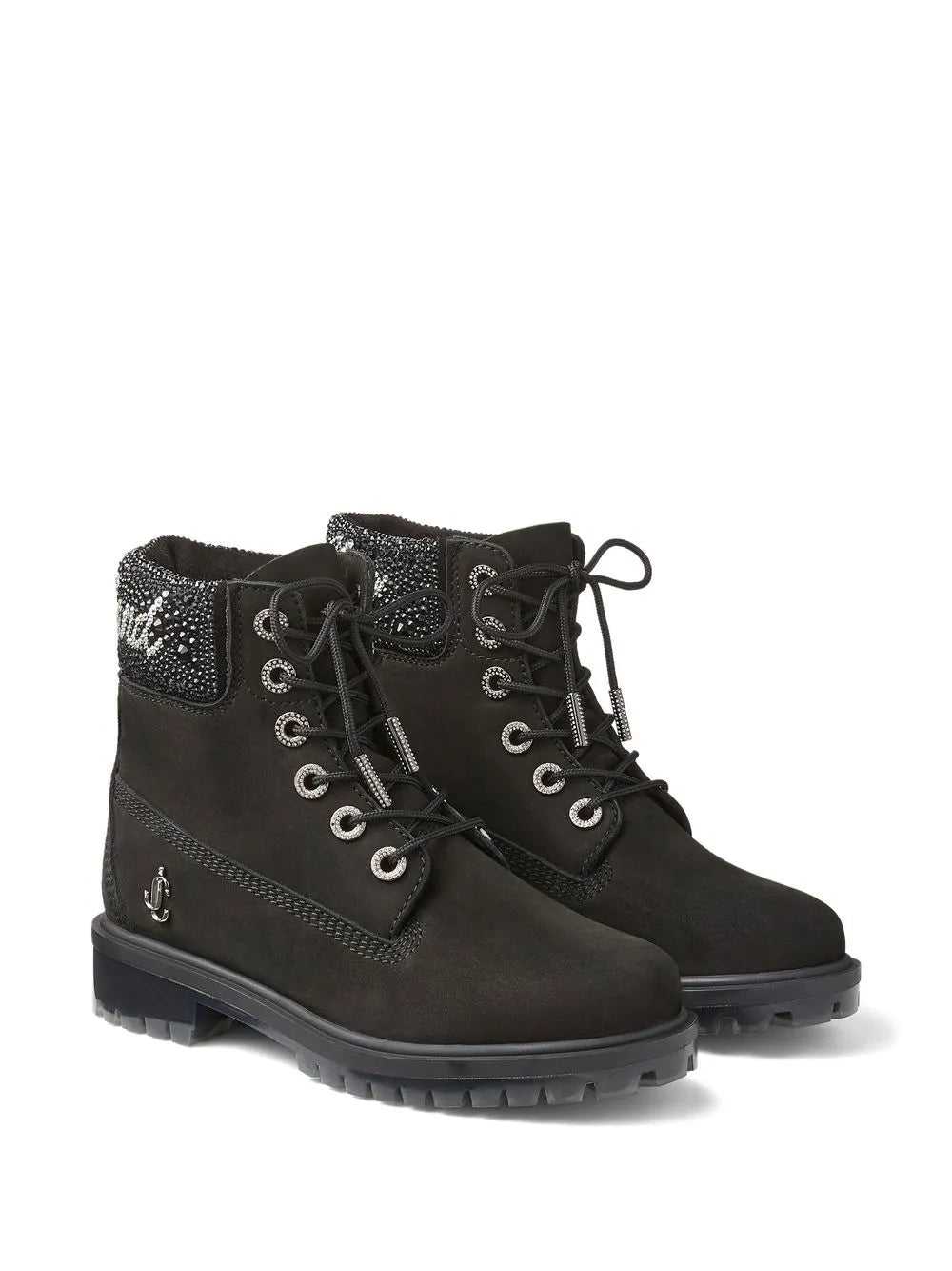 Jimmy Choo x Timberland crystal cuff boots