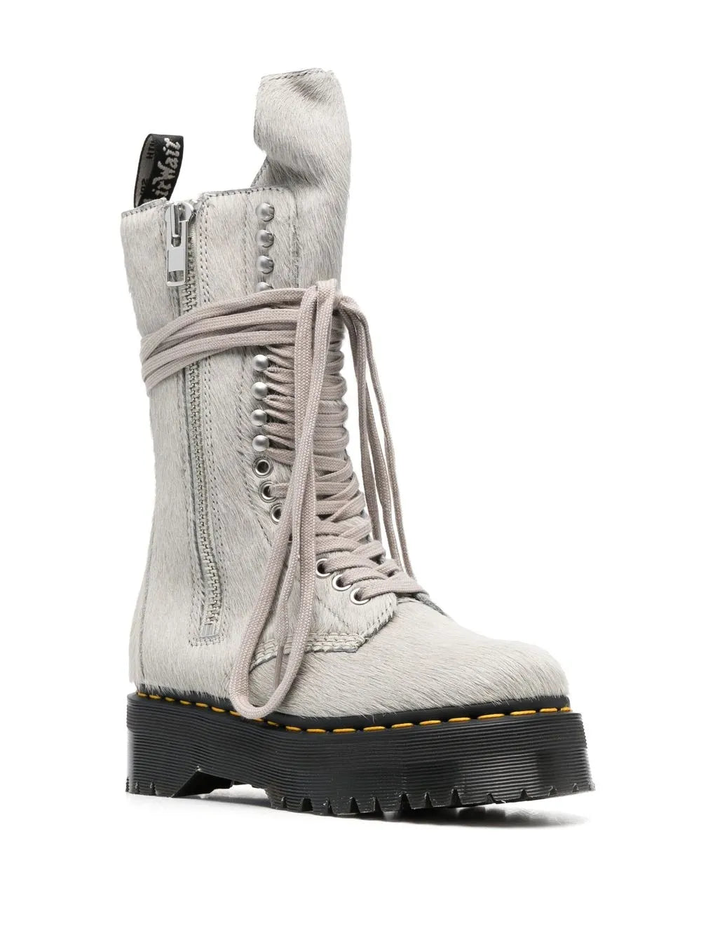 Rick Owens x Rick Owens textured chunky lace-up boots