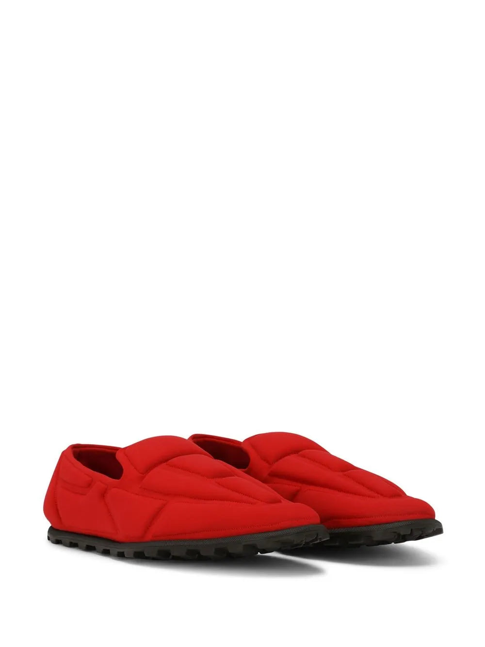 Dolce & Gabbana quilted-finish round-toe slippers