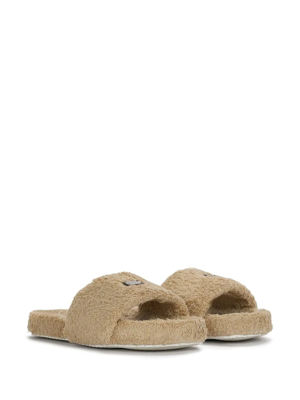 Dolce & Gabbana logo-tag terrycloth slides