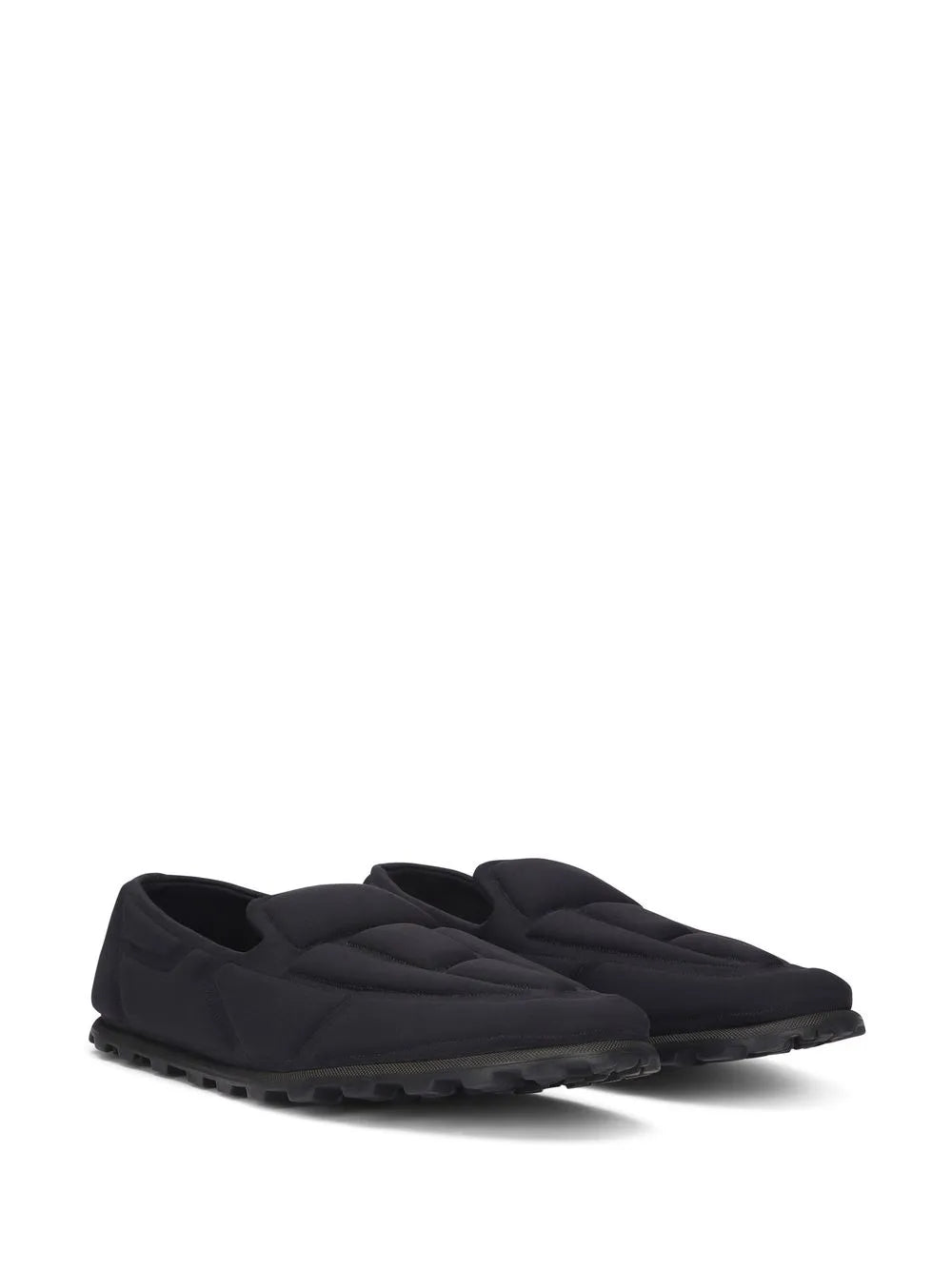 Dolce & Gabbana quilted-finish round-toe slippers