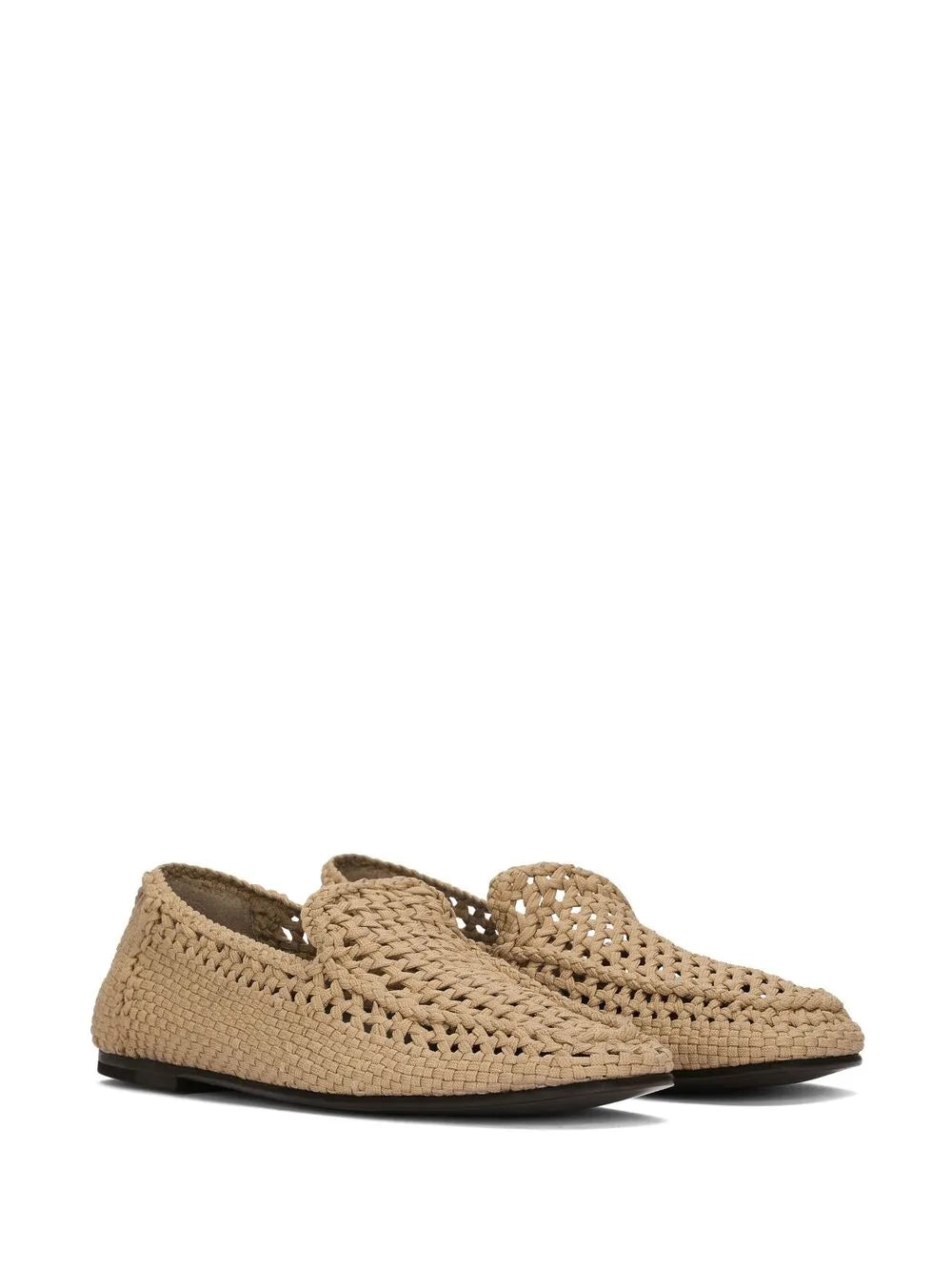 Dolce & Gabbana woven leather slippers
