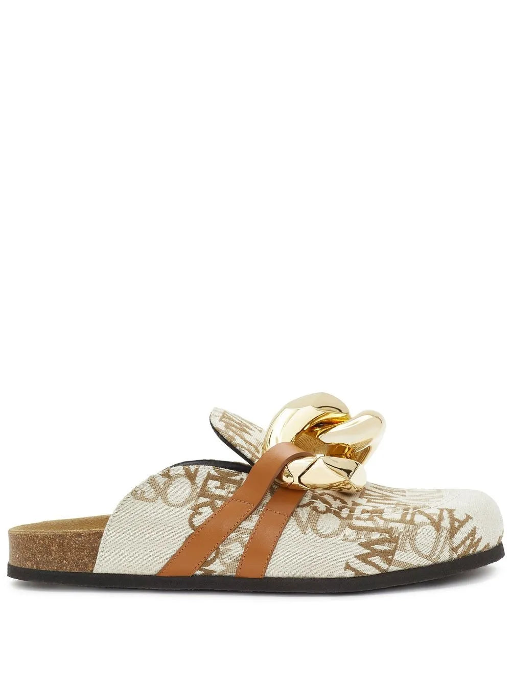 JW Anderson Chain logo grid mules