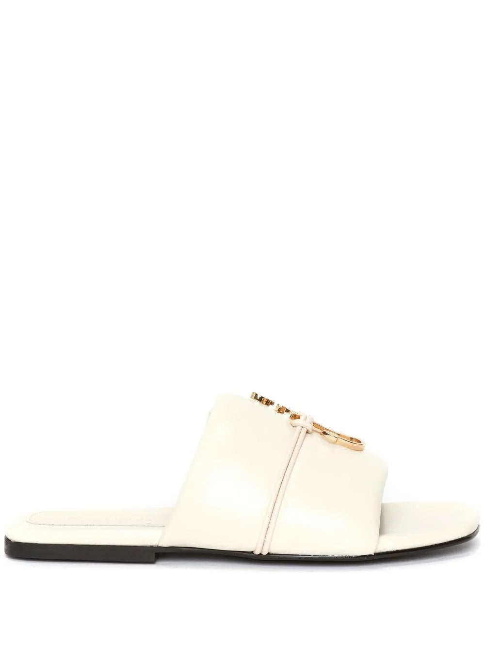 JW Anderson Anchor-logo leather slides