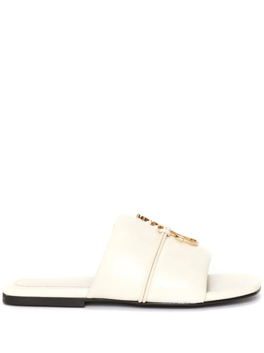 JW Anderson Anchor-logo leather slides
