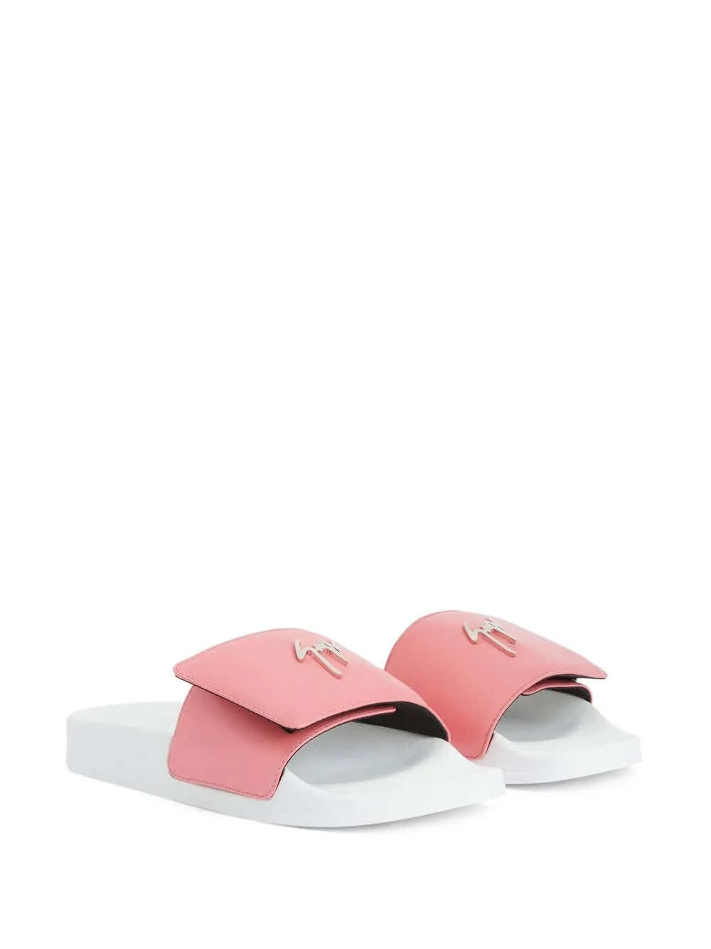 Giuseppe Zanotti Signature-plaque touch-strap slides