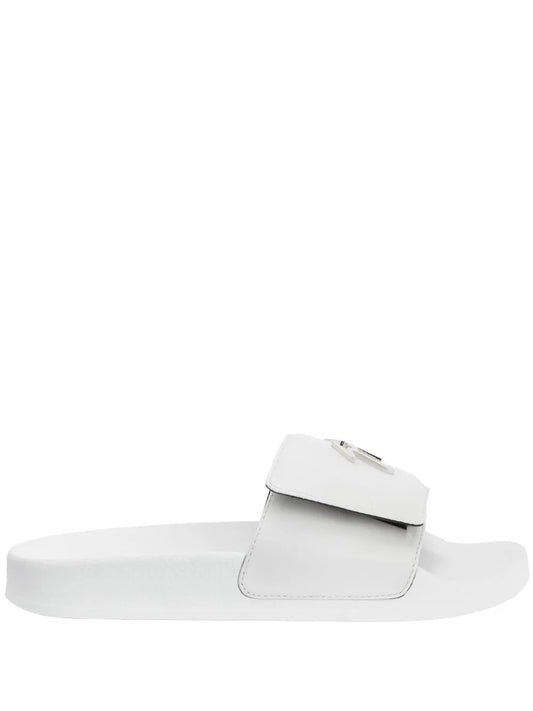 Giuseppe Zanotti Signature-plaque touch-strap slides