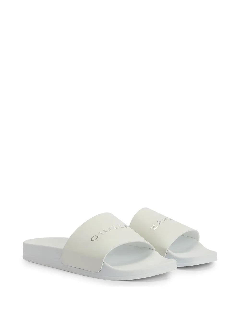 Giuseppe Zanotti logo-print flat slides