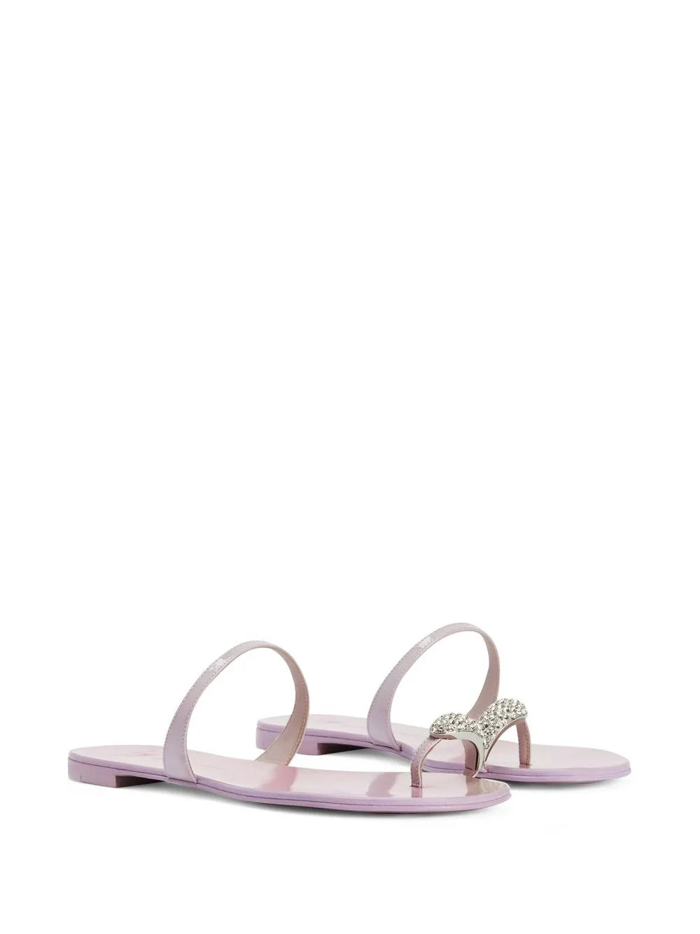 Giuseppe Zanotti crystal-embellished flat slides
