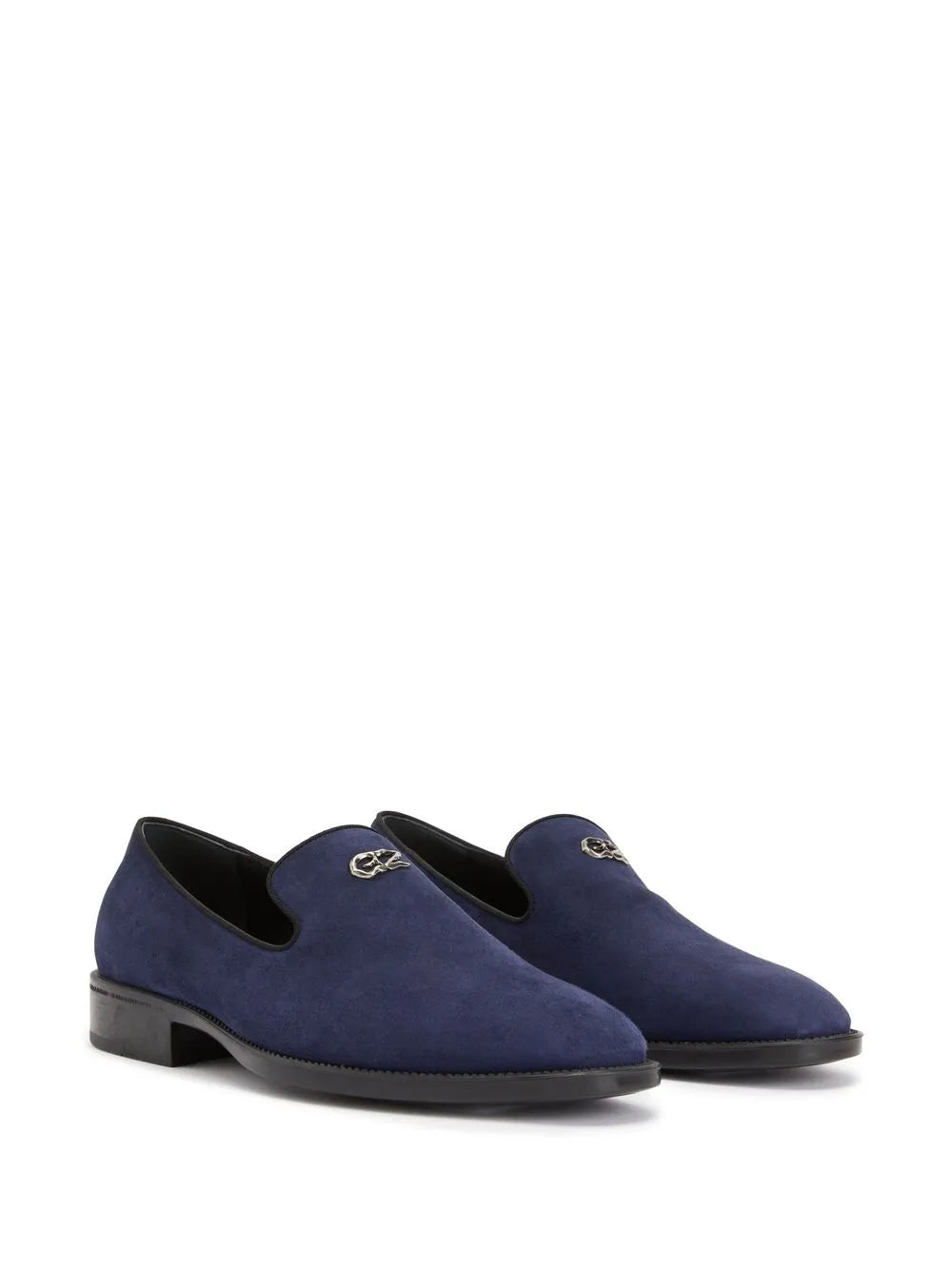 Giuseppe Zanotti Imrham logo-plaque suede loafers