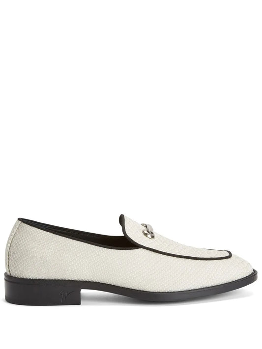Giuseppe Zanotti snakeskin-effect leather loafers