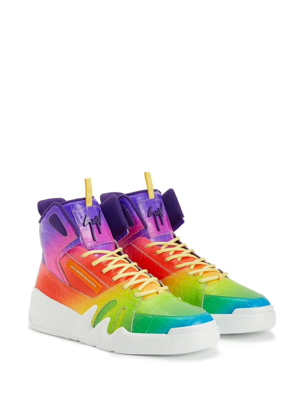 Giuseppe Zanotti rainbow high top sneakers